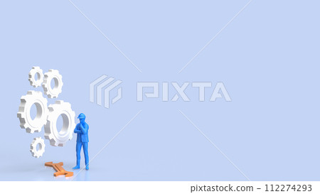 The Engineer for labour day or industry concept 3d rendering. 112274293