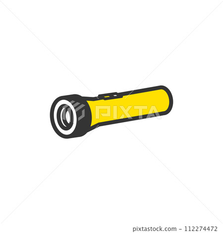 Simple flashlight illustration 112274472