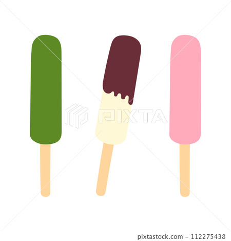 Simple and cute ice cream illustration Simple and cute ice cream illustration 112275438