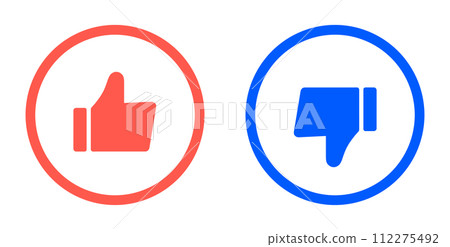 Red and blue|Good mark and bad mark Red and blue|Good mark and bad mark 112275492
