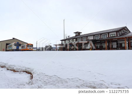 Winter Yuri Kogen Railway Chokai Sanroku Line Yajima Station and Depot Winter Yuri Kogen Railway Chokai Sanroku Line Yajima Station and Depot 112275735