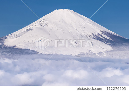 【靜岡縣】富士山、雪雲海、乙女嶺的景色 【靜岡縣】富士山、雪雲海、乙女嶺的景色 112276203