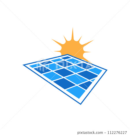 Solar panel icon design template isolated Solar panel icon design template isolated 112276227