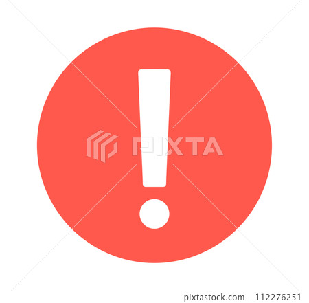 simple red surprise mark simple red surprise mark 112276251