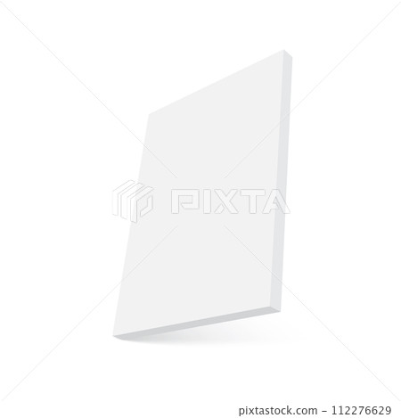 Mockup or closeup of book for paper design. Reading and education, knowledge materials, school theme. Vector Mockup or closeup of book for paper design. Reading and education, knowledge materials, school theme. Vector 112276629