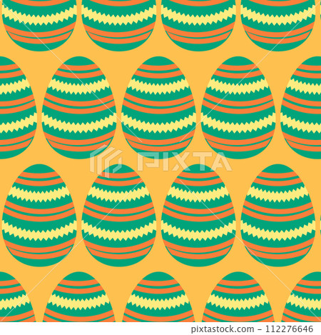 Easter eggs simple seamless pattern. Easter eggs, Easter symbol, decorative vector elements. Easter eggs simple seamless pattern. Easter eggs, Easter symbol, decorative vector elements. 112276646