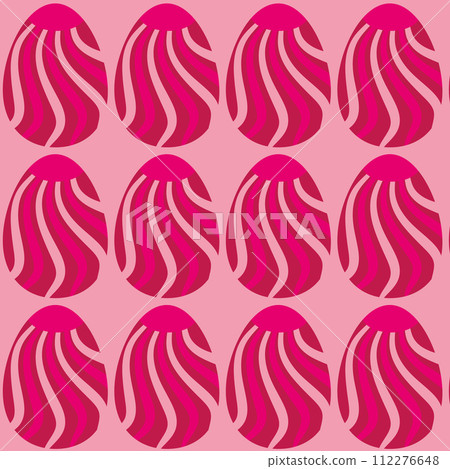 Easter eggs simple seamless pattern. Easter eggs, Easter symbol, decorative vector elements. 112276648