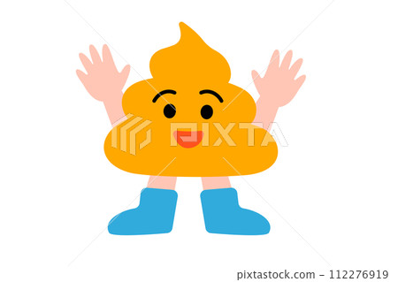 圖庫插圖: 萬歲便便君(便便角色) 圖庫插圖: 萬歲便便君(便便角色) 112276919
