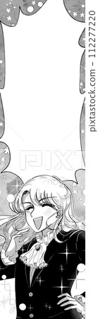 復古女孩卡通風格插畫-有錢人大笑和講話泡泡 復古女孩卡通風格插畫-有錢人大笑和講話泡泡 112277220