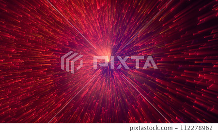 Abstract spiral tunnel of flying glowing magical whirl particles bokeh circles of multicolored red energy swirl background Abstract spiral tunnel of flying glowing magical whirl particles bokeh circles of multicolored red energy swirl background 112278962
