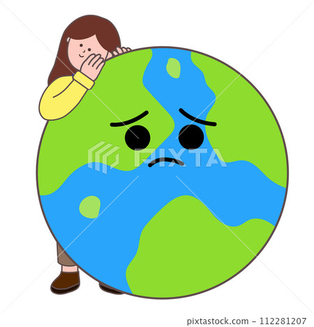 Women and Earth Protection Illustration - Earth Love Women and Earth Protection Illustration - Earth Love 112281207
