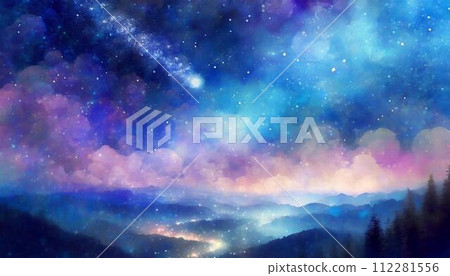 Dreams spun by the stars [AI generated image] 112281556