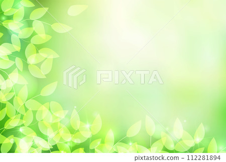 New green leaves landscape background New green leaves landscape background 112281894