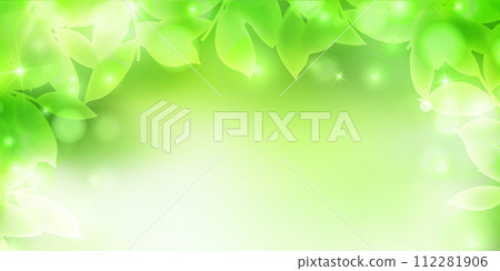 New green leaves landscape background 112281906