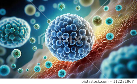 病毒細胞和細菌分子的顯微影像 112281967