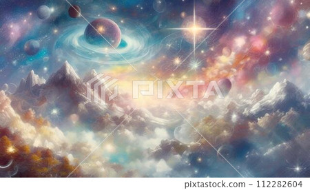 Takamine overlooking the galaxy [AI generated image] 112282604