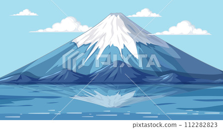 Serene Mountain and Reflective Lake Serene Mountain and Reflective Lake 112282823