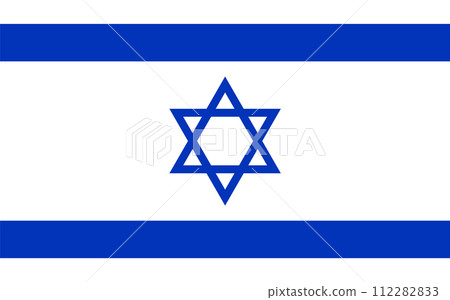 Vector Illustration of Israeli Flag Vector Illustration of Israeli Flag 112282833