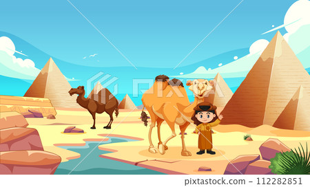 Adventurous Day at the Egyptian Pyramids 112282851