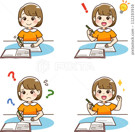 Girl studying 112283916