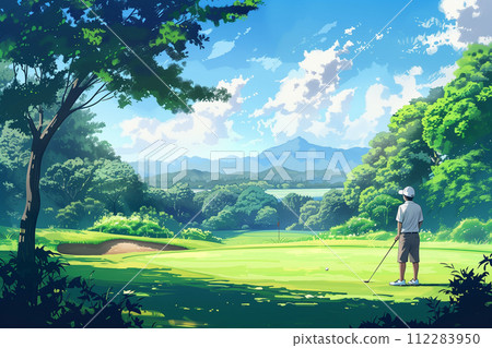 打高爾夫球的人 打高爾夫球的人 112283950