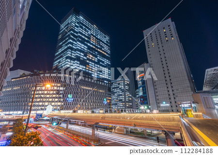 Night view of Osaka Umeda Night view of Osaka Umeda 112284188