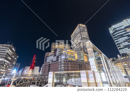 大阪梅田夜景 HEP FIVE 摩天輪 阪急百貨店 阪神百貨店 大阪梅田夜景 HEP FIVE 摩天輪 阪急百貨店 阪神百貨店 112284220