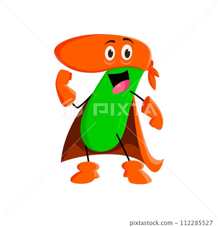 Cartoon math number seven superhero character. Isolated vector playful and charming 7 figure. Mathematics numeric super hero personage with big round eyes, a cheerful smile, and iconic defender attire Cartoon math number seven superhero character. Isolated vector playful and charming 7 figure. Mathematics numeric super hero personage with big round eyes, a cheerful smile, and iconic defender attire 112285527