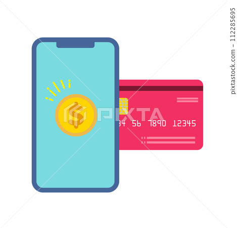 使用智慧型手機將信用卡轉換為現金 112285695