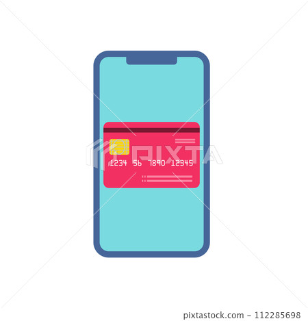 智慧型手機中的信用卡 112285698