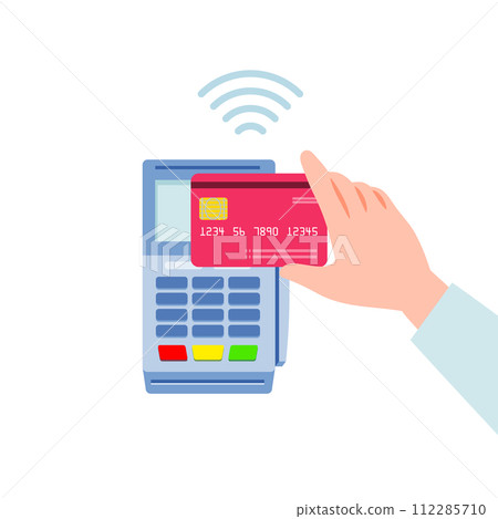 Pay with credit card contactless 112285710