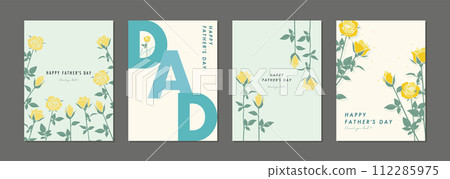 父親節玫瑰材質集框架背景向量插圖簡單時尚 112285975