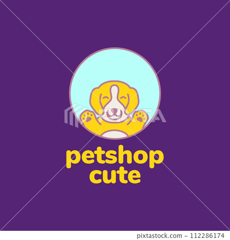 animal pets puppy dog brittany happy mascot cartoon colorful logo design vector animal pets puppy dog brittany happy mascot cartoon colorful logo design vector 112286174