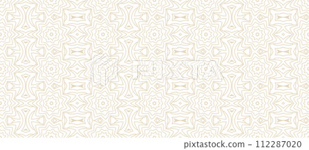 Abstract geometric beige and white hipster fashion pillow pattern, beige and white doodle fabric decor 112287020