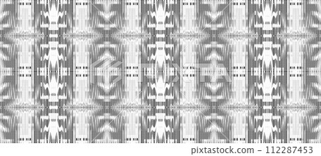 Abstract seamless black and white halftone fashion pillow pattern, grunge fabric texture Abstract seamless black and white halftone fashion pillow pattern, grunge fabric texture 112287453