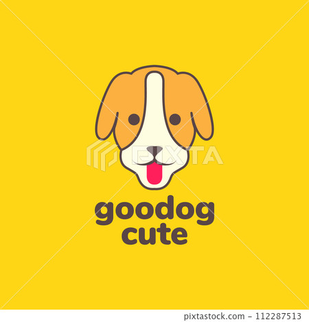 animal pets dog jack russel terrier head mascot cute cartoon logo design vector animal pets dog jack russel terrier head mascot cute cartoon logo design vector 112287513