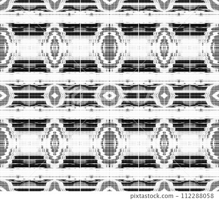 Abstract seamless black and white halftone fashion pillow pattern, grunge fabric texture Abstract seamless black and white halftone fashion pillow pattern, grunge fabric texture 112288058