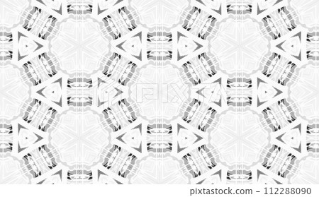 Abstract seamless black and white halftone fashion pillow pattern, grunge  fabric texture 112288090