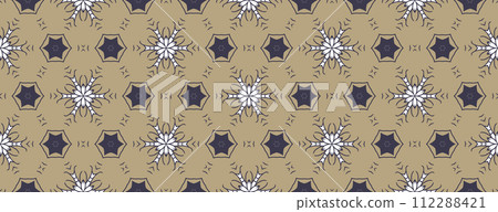 Abstract seamless gold and gray tile. Art deco seamless background 112288421
