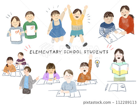 學校生活、學習、小學生組 學校生活、學習、小學生組 112289113