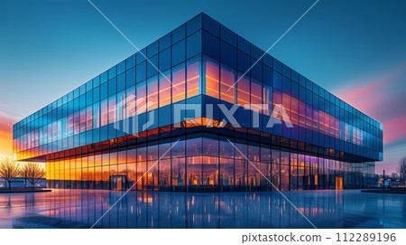 Tall Building With Numerous Windows 112289196