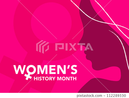 Women's History Month concept illustration 112289330