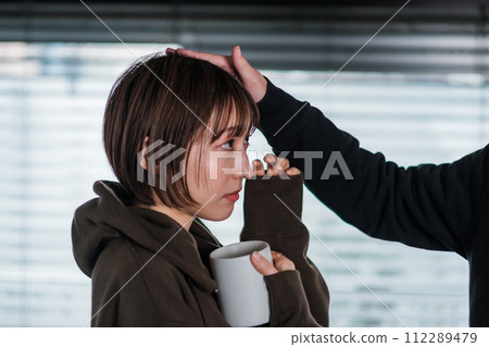 Morning Couple Sleepy Lifestyle Morning Couple Sleepy Lifestyle 112289479