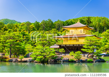 京都金閣寺在春天 京都金閣寺在春天 112289596