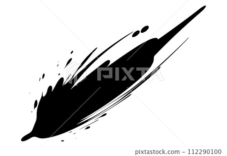 paint brush stroke silhouette, Collection of brush stroke for black ink paint paint brush stroke silhouette, Collection of brush stroke for black ink paint 112290100