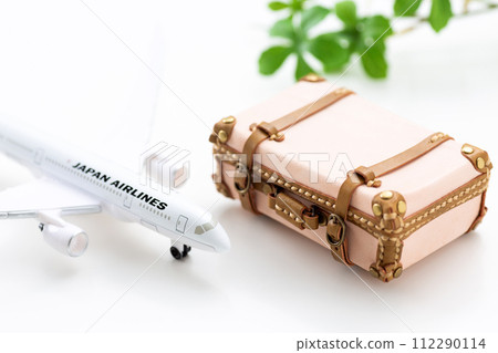 旅行袋行李箱和飛機 112290114