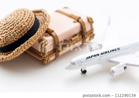 旅行袋行李箱和飛機 112290139