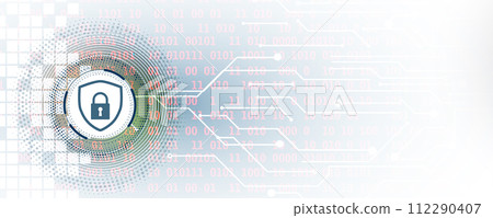 Cyber security and information or network protection. Future cyber technology web services for business and internet project 112290407