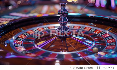 Close Up of a Casino Roulette 112290674