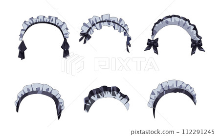 Special uniform hairbands color vector illustration set Special uniform hairbands color vector illustration set 112291245